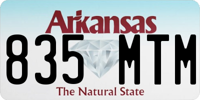 AR license plate 835MTM