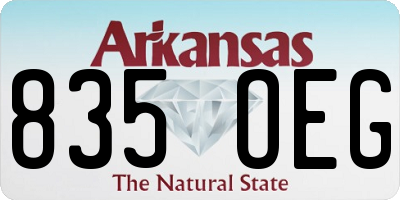 AR license plate 835OEG