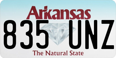 AR license plate 835UNZ