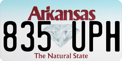 AR license plate 835UPH