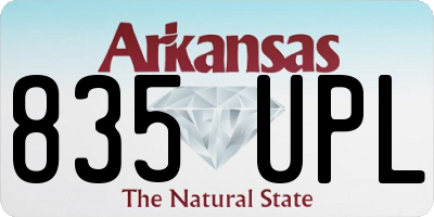 AR license plate 835UPL