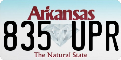 AR license plate 835UPR