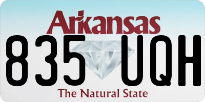 AR license plate 835UQH