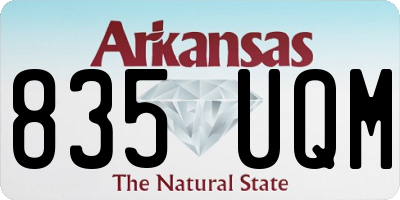 AR license plate 835UQM