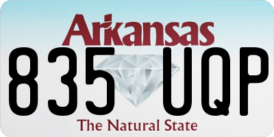 AR license plate 835UQP