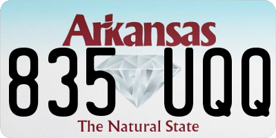 AR license plate 835UQQ