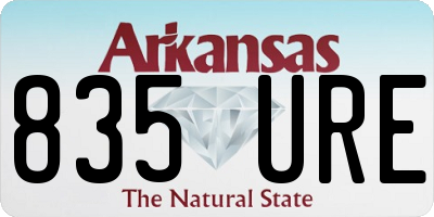 AR license plate 835URE