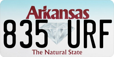 AR license plate 835URF