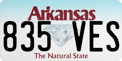 AR license plate 835VES