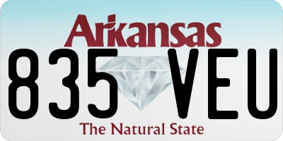 AR license plate 835VEU