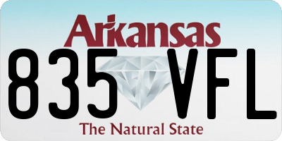 AR license plate 835VFL