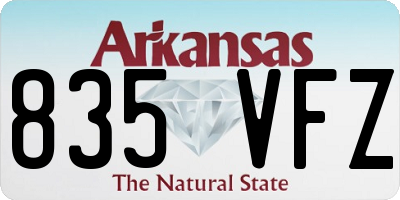 AR license plate 835VFZ
