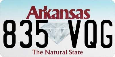 AR license plate 835VQG