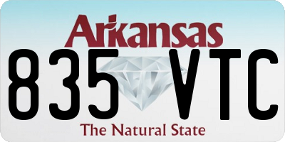AR license plate 835VTC