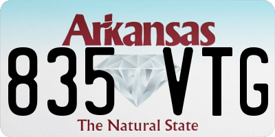 AR license plate 835VTG