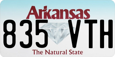 AR license plate 835VTH