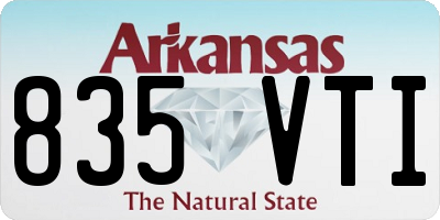 AR license plate 835VTI