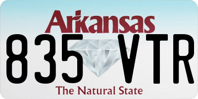 AR license plate 835VTR
