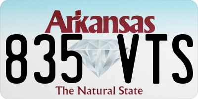 AR license plate 835VTS
