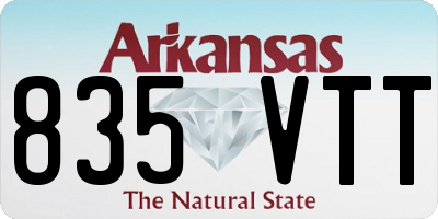 AR license plate 835VTT