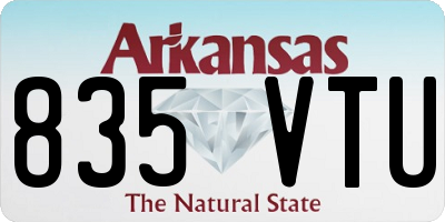 AR license plate 835VTU