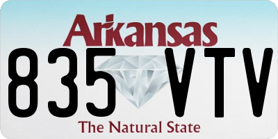 AR license plate 835VTV