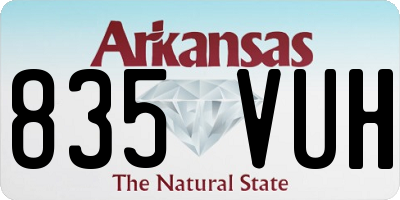 AR license plate 835VUH