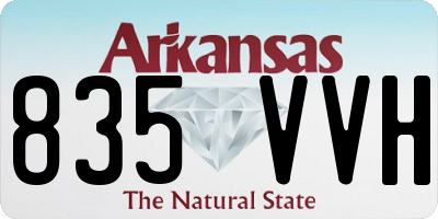 AR license plate 835VVH