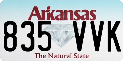 AR license plate 835VVK