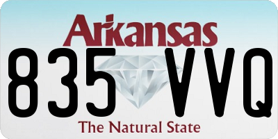 AR license plate 835VVQ