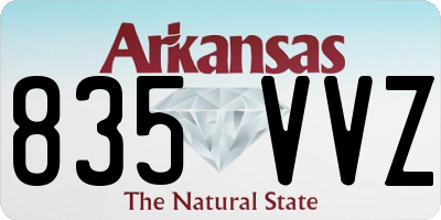 AR license plate 835VVZ