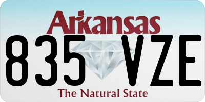 AR license plate 835VZE