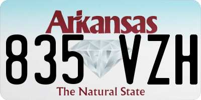 AR license plate 835VZH