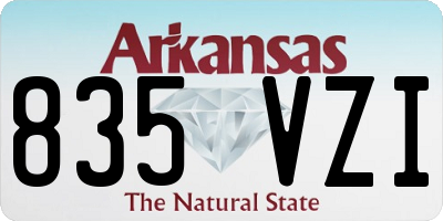 AR license plate 835VZI
