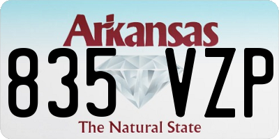 AR license plate 835VZP