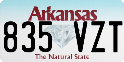 AR license plate 835VZT