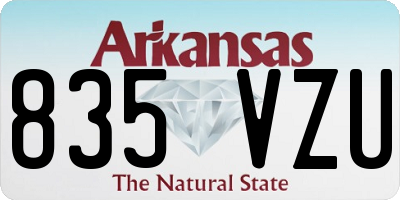AR license plate 835VZU