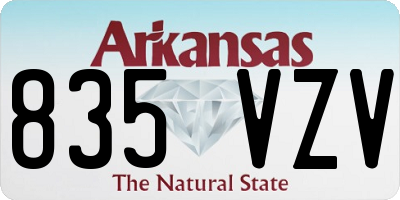 AR license plate 835VZV