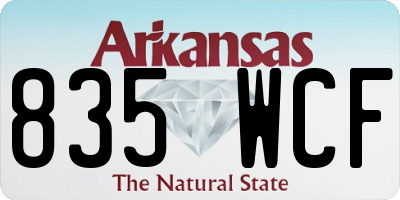 AR license plate 835WCF