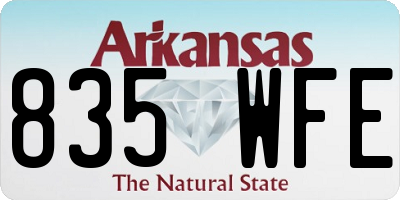 AR license plate 835WFE