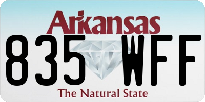 AR license plate 835WFF
