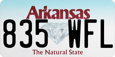 AR license plate 835WFL