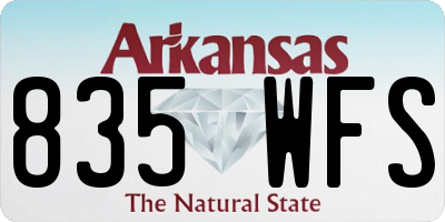 AR license plate 835WFS