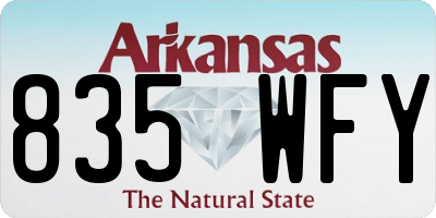 AR license plate 835WFY