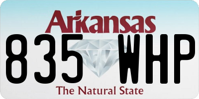 AR license plate 835WHP