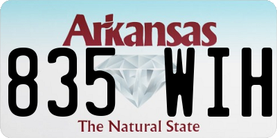 AR license plate 835WIH
