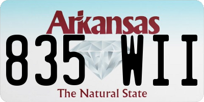 AR license plate 835WII