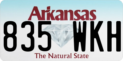 AR license plate 835WKH