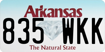 AR license plate 835WKK