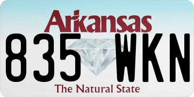 AR license plate 835WKN